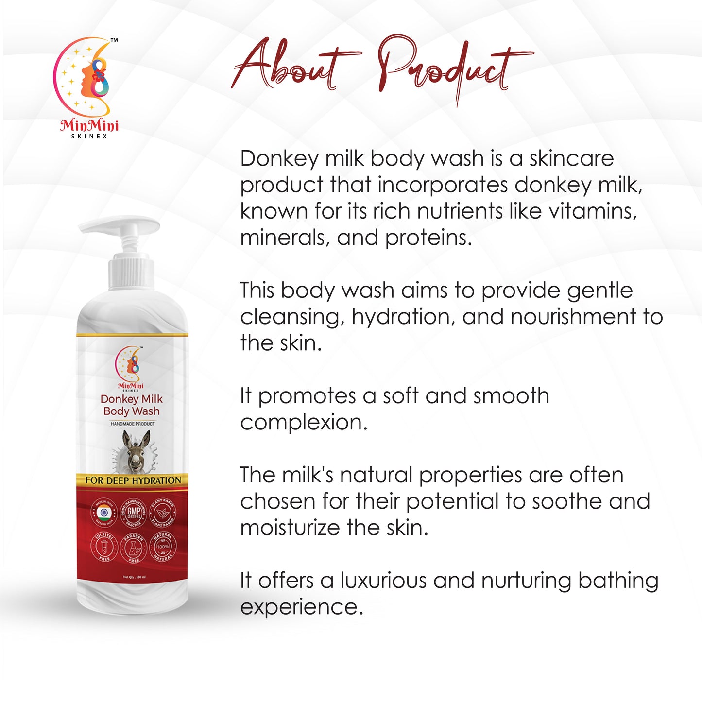 Donkey Milk Body Wash for Anti -Aging